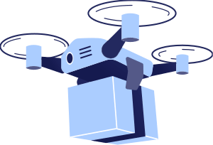 Drone delivery package