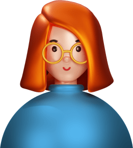 Avatar red or orange or ginger  short hair wearing glasses