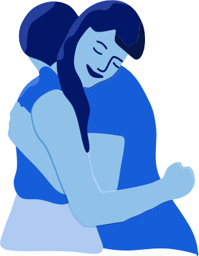 Girl hug