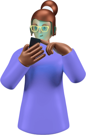 Black girl using mobile phone