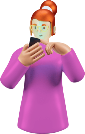 Girl using mobile phone