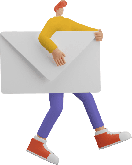 man newsletter inbox email marketing