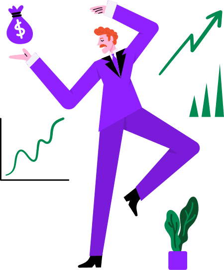 Guy invest in business analysis